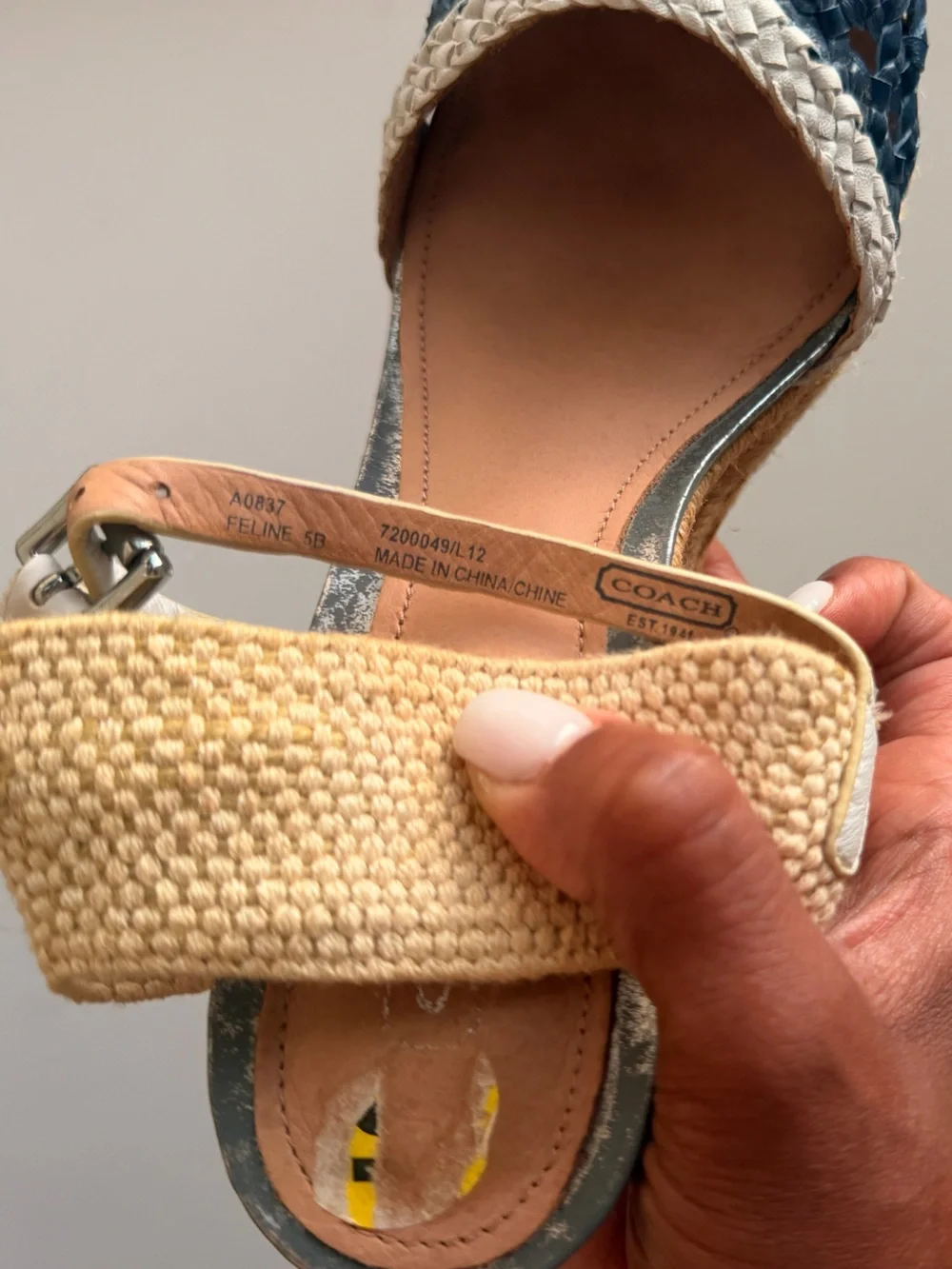 Coach espadrille slingback